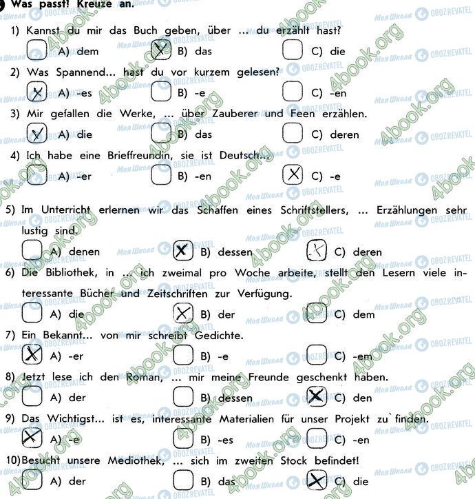 ГДЗ Німецька мова 10 клас сторінка Стр53 Впр3